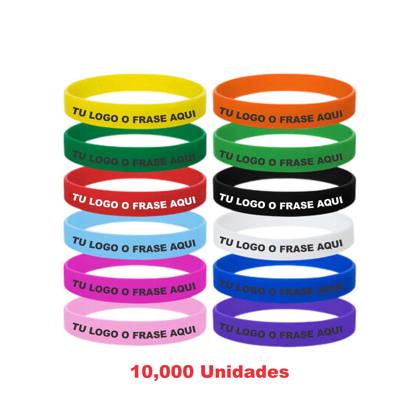 Pulseras / Brazaletes en silicón