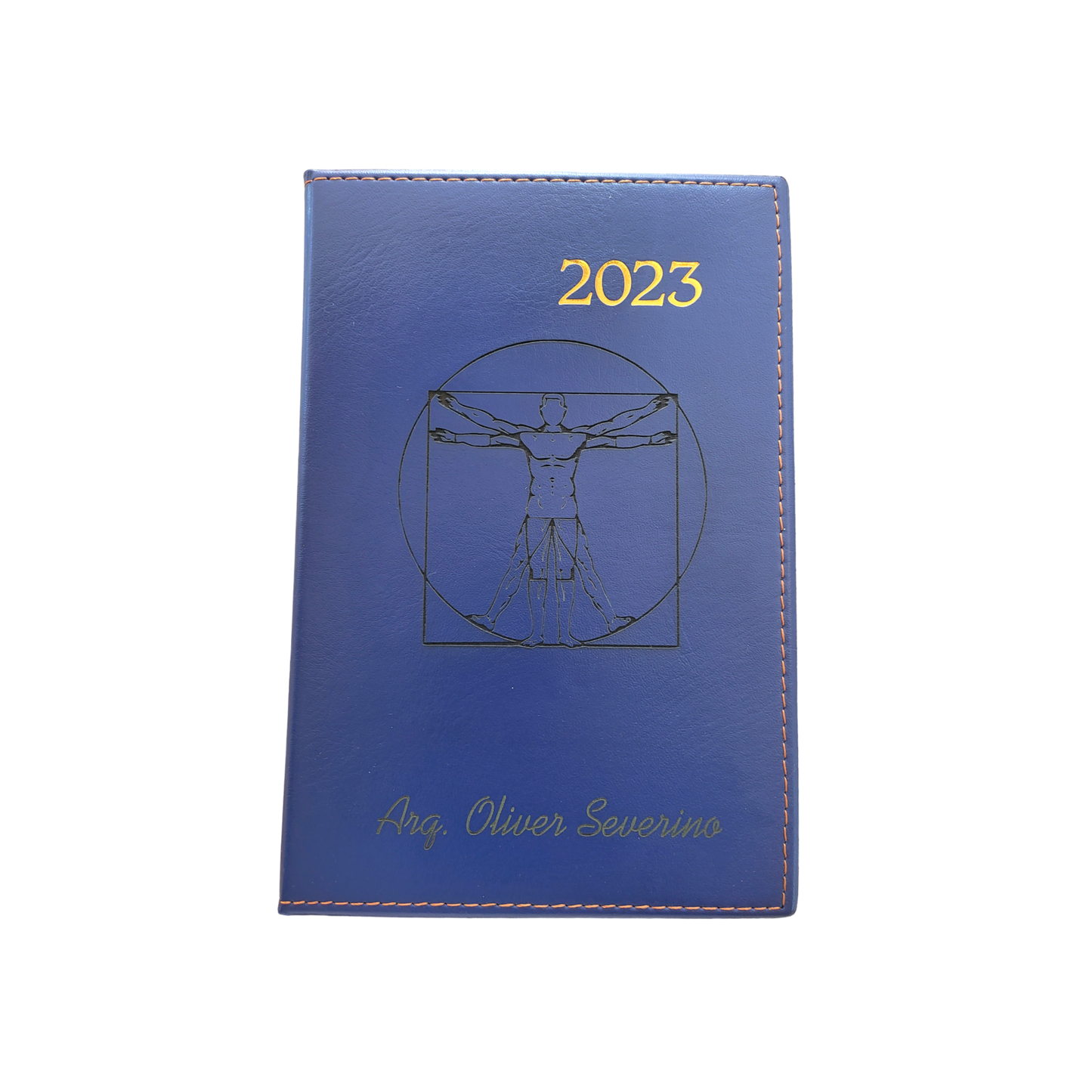 Agenda 2024 piel PU personalizada a láser