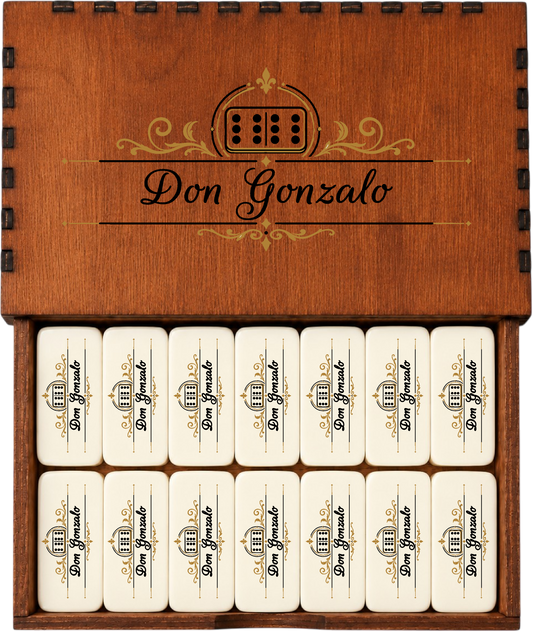 Domino Signature Personalizado en Caja de Madera