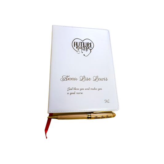 Libreta piel PU personalizada a láser