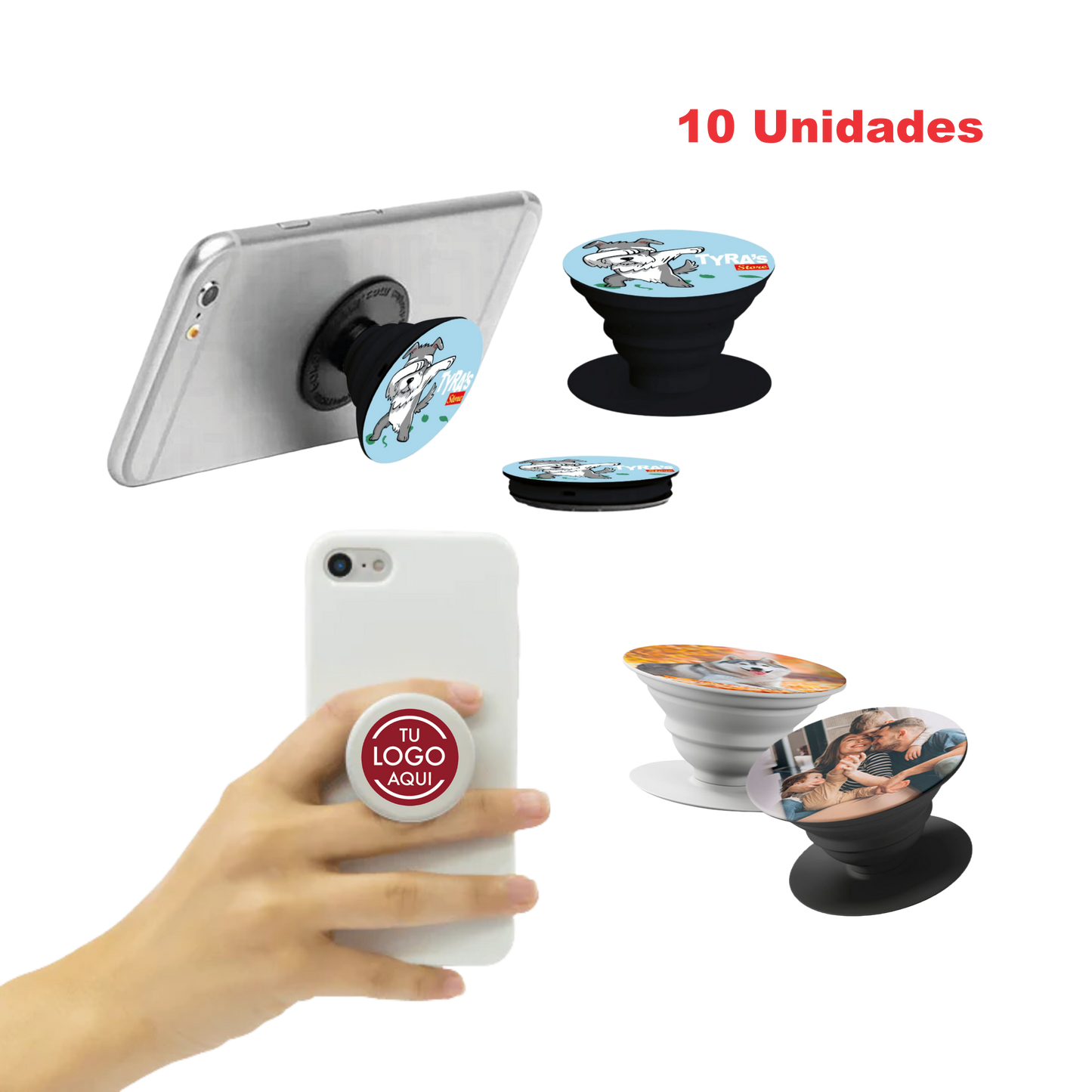 PopSockets personalizados (soportes, agarradores)